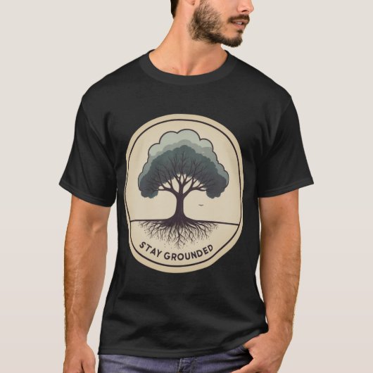 Restez au sol - T-shirt inspirant (Devant)