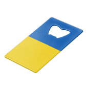 RESTEZ AVEC L'UKRAINE ! Décapsuleur carte bancaire (Devant Angle)