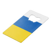 RESTEZ AVEC L'UKRAINE ! Décapsuleur carte bancaire (Dos Angle)
