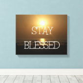 Restez béni Impression en toile étirée (Insitu (Plancher de Bois))