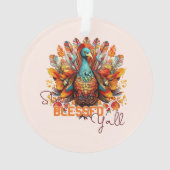 Restez béni Y'all avec une Turquie colorée (dos)