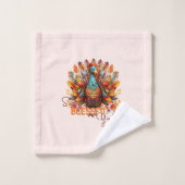 Restez béni Y'all avec une Turquie colorée (Gant de toilette)