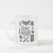 Restez bizarre Goth Vibes de cuisine givrée Mug (Gauche)