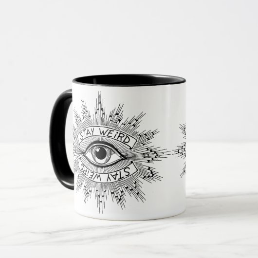 Restez bizarre Mug (Devant gauche)