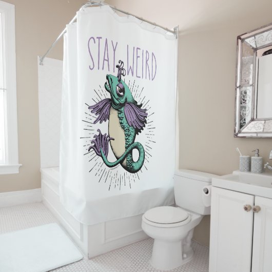 Restez bizarre rideau de douche (En situation)