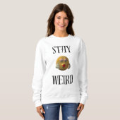 Restez branché Sweat pour les femmes intellectuell (Devant entier)