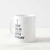 Restez calme 80e anniversaire Mug (Devant gauche)