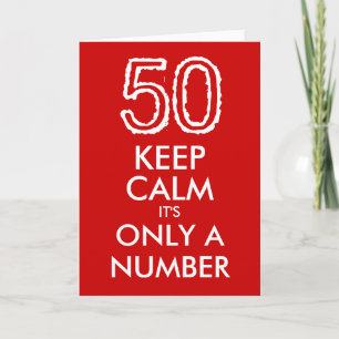Restez calme ce n'est qu'un numéro 50e carte d'ann