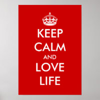 Restez calme et aimez la vie | Poster
