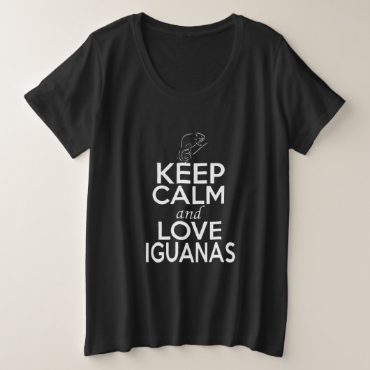 Restez calme et aimez les Iguanas (Design devant)