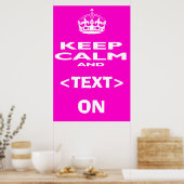 Restez calme et...Ajoutez votre propre affiche de  (Cuisine)