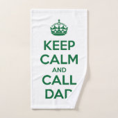 Restez calme et appelez papa (Serviette à main)