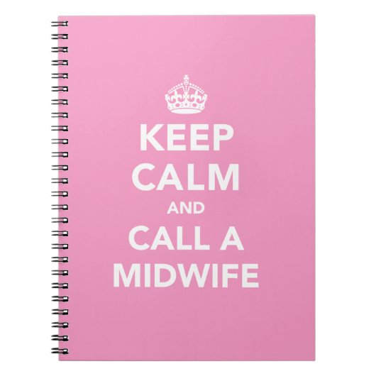 Restez calme et appelez un Carnet de sage-femme (Devant)