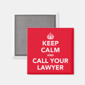 Restez calme et appelez votre Avocat Magnet (Recto/Verso)