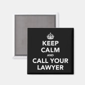 Restez calme et appelez votre Avocat Magnet (Recto/Verso)