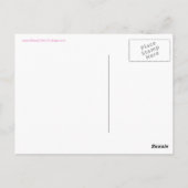 Restez calme et ayez une carte postale Tea Pink (Dos)