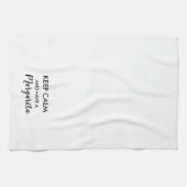 "Restez Calme Et Ayez Une Margarita" Serviette De (Horizontal)