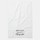 "Restez Calme Et Ayez Une Margarita" Serviette De (Vertical)