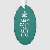 Restez calme et ayez votre texte sur Turquoise Tur (devant)