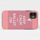 Restez calme et ballet en coque iphone (Dos (Horizontal))