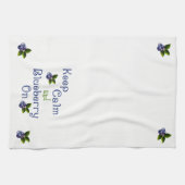 Restez Calme Et Blueberry Sur La Serviette De Cuis (Horizontal)