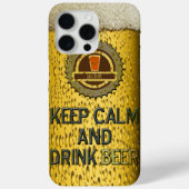 Restez calme et buvez de la bière iPhone 7 coque (Verso)