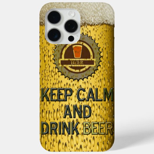 Restez calme et buvez de la bière iPhone 7 coque (Verso)