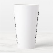 Restez calme et buvez du vin Latte Mug (Devant)