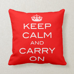 Restez Calme Et Continuez À Coussin - N'IMPORTE QU