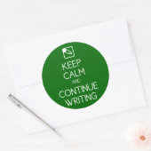 Restez calme et continuez à écrire Sticker (Enveloppe)