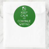 Restez calme et continuez à écrire Sticker (Sac)