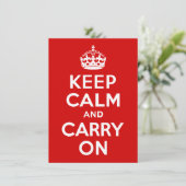 Restez calme et continuez sur invitation (Debout devant)