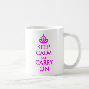 Restez calme et continuez sur la Mug