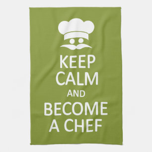 Restez calme et devenez chef serviette de cuisine