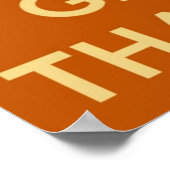 Restez calme et donnez Merci Poster (Coin)