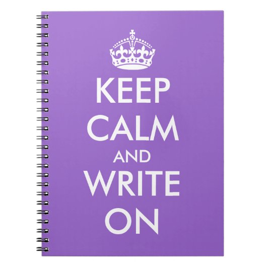 Restez calme et écrivez sur le carnet | Personnali (Devant)