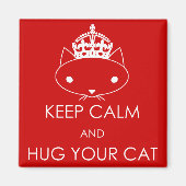 Restez calme et embrassez votre chat aimant mignon (Devant)