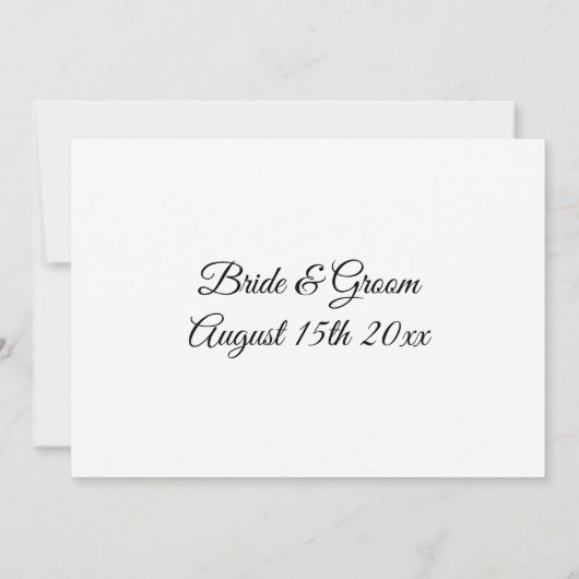 Restez calme et enregistrez les cartes mariage dat (Dos)