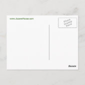 Restez calme et jouez sur carte postale verte (Dos)