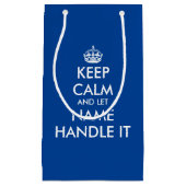 Restez calme et laissez-le manipuler drôle sac cad (Devant)