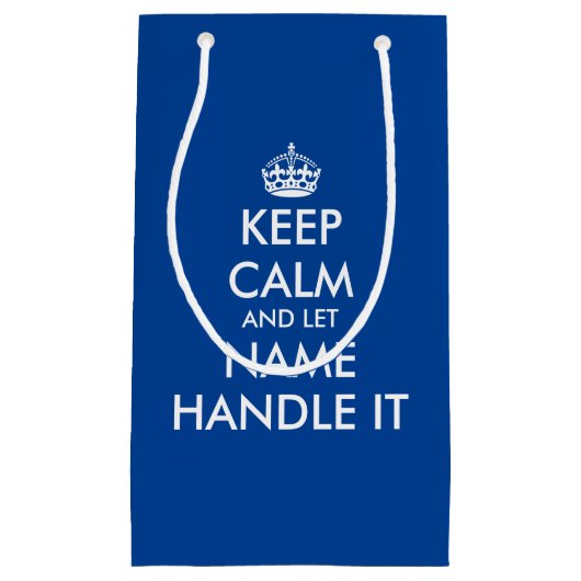 Restez calme et laissez-le manipuler drôle sac cad (Devant)