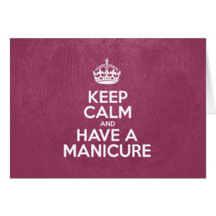 Restez calme et mangez une manucure, Cuir rose, Co