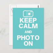 Restez Calme Et Photo Sur Carte Postale (Devant / Derrière)