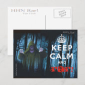 Restez calme et rar ! Carte postale (Devant / Derrière)