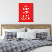 Restez calme et restez élégant imprimé en toile | (Insitu(Chambre))