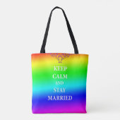 Restez calme et restez marié Sac fourre-tout All-O (Dos)