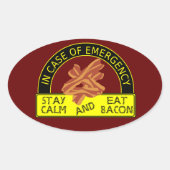 Restez Calme, Mangez Sticker Bacon (Devant)