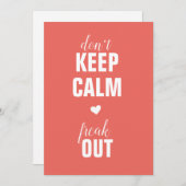 Restez calme Vous êtes une grand-mère Faire-part d (Devant / Derrière)