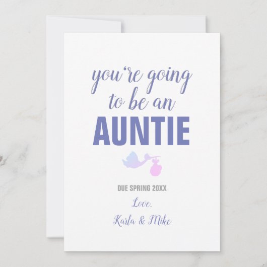 Restez calme Vous êtes une jeune Faire-part de gro (Dos)