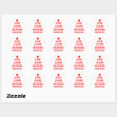 Restez calmes Stickers Infirmiers (Feuille)